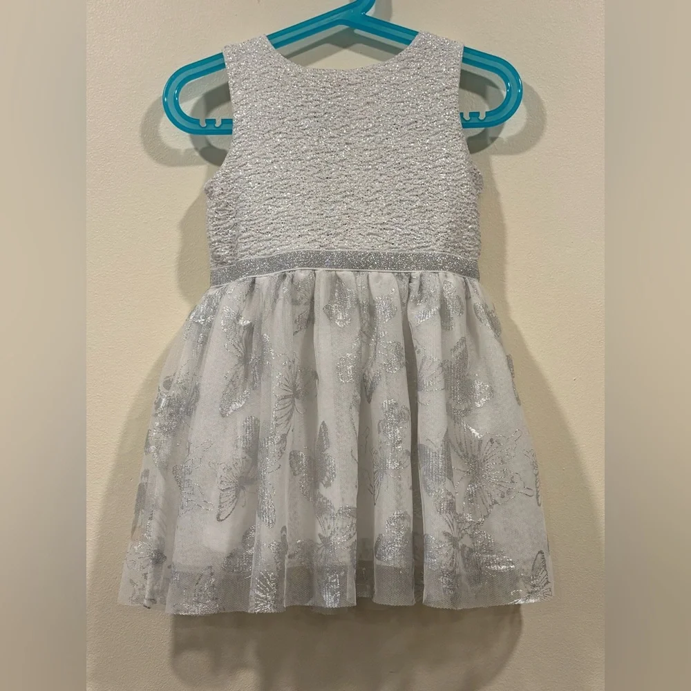 The‎ Children's Place Silver Glitter Kids Dress 3T